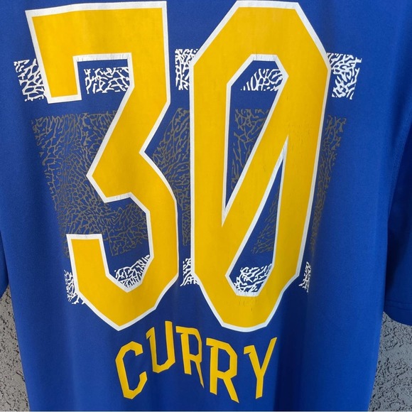 NBA Golden State Warriors Shirt Adult Extra Large XL Blue Curry #30 - Picture 3 of 6